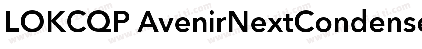 LOKCQP AvenirNextCondensed DemiBol字体转换